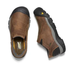 Sale Men'S Brixen Waterproof Low | Slate Black/Madder Brown Men Slip-Ons