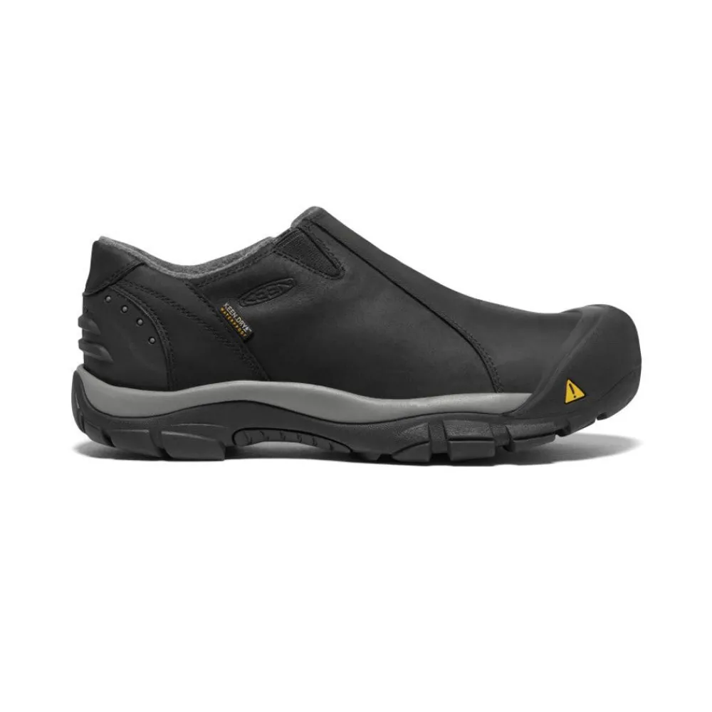 New Men'S Brixen Waterproof Low | Black/Gargoyle Men Slip-Ons