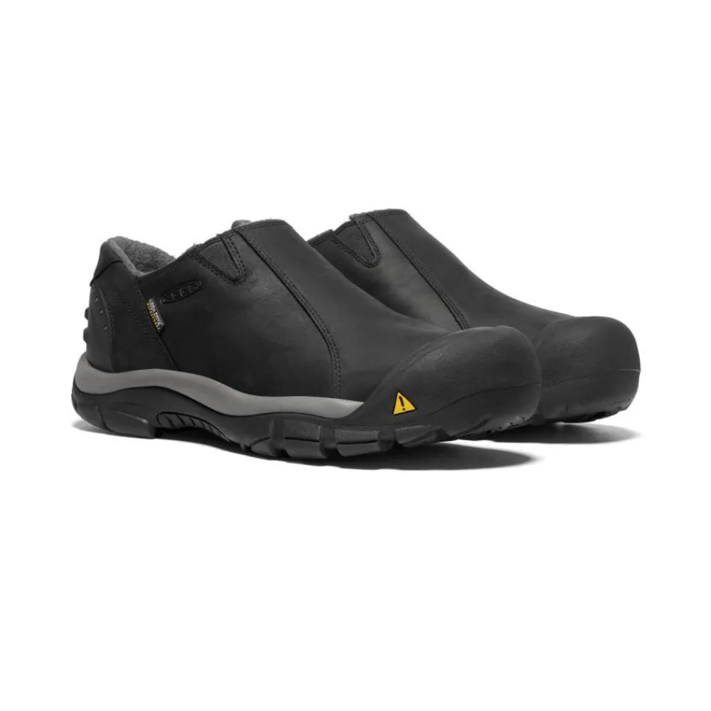 New Men'S Brixen Waterproof Low | Black/Gargoyle Men Slip-Ons
