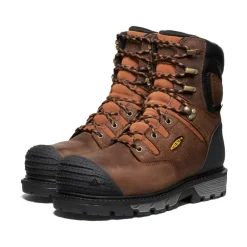 Outlet Men'S Camden 8" Insulated Waterproof Boot (Carbon-Fiber Toe) | Leather Brown/Black Men Work Boots & Shoes