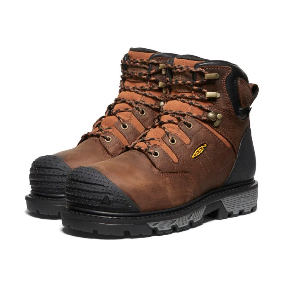 Online Men'S Camden 6" Waterproof Boot Int Met (Carbon-Fiber Toe) | Leather Brown/Black Men Work Boots & Shoes