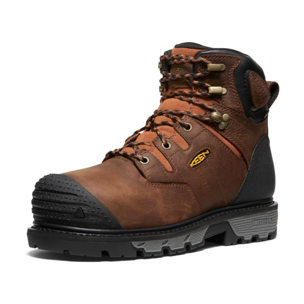 Online Men'S Camden 6" Waterproof Boot Int Met (Carbon-Fiber Toe) | Leather Brown/Black Men Work Boots & Shoes