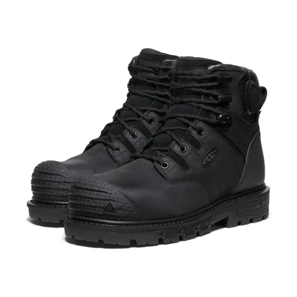 Sale Men'S Camden 6" Waterproof Boot (Carbon-Fiber Toe) | Black/Black Men Work Boots & Shoes