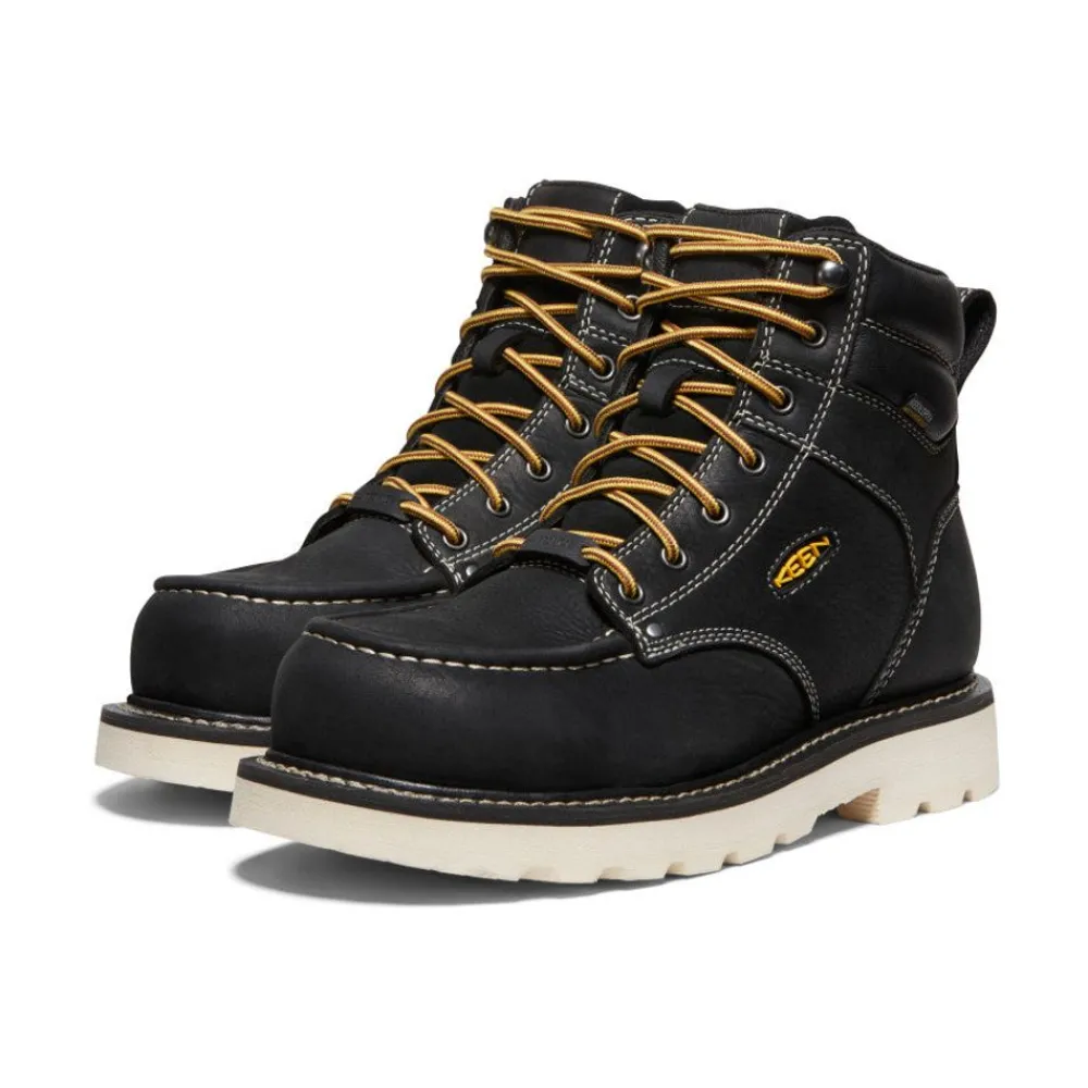 Outlet Men'S Cincinnati 6" Waterproof 90° Heel Boot (Carbon-Fiber Toe) | Black/Sandshell Men Work Boots & Shoes