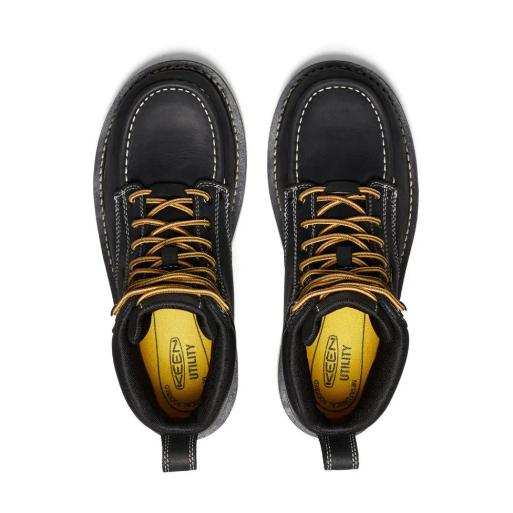 Outlet Men'S Cincinnati 6" Waterproof 90° Heel Boot (Carbon-Fiber Toe) | Black/Sandshell Men Work Boots & Shoes