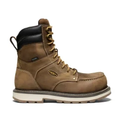 Clearance Men'S Cincinnati 8" Waterproof 90° Heel Boot (Carbon-Fiber Toe) | Belgian/Sandshell Men Work Boots & Shoes