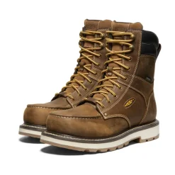Clearance Men'S Cincinnati 8" Waterproof 90° Heel Boot (Carbon-Fiber Toe) | Belgian/Sandshell Men Work Boots & Shoes