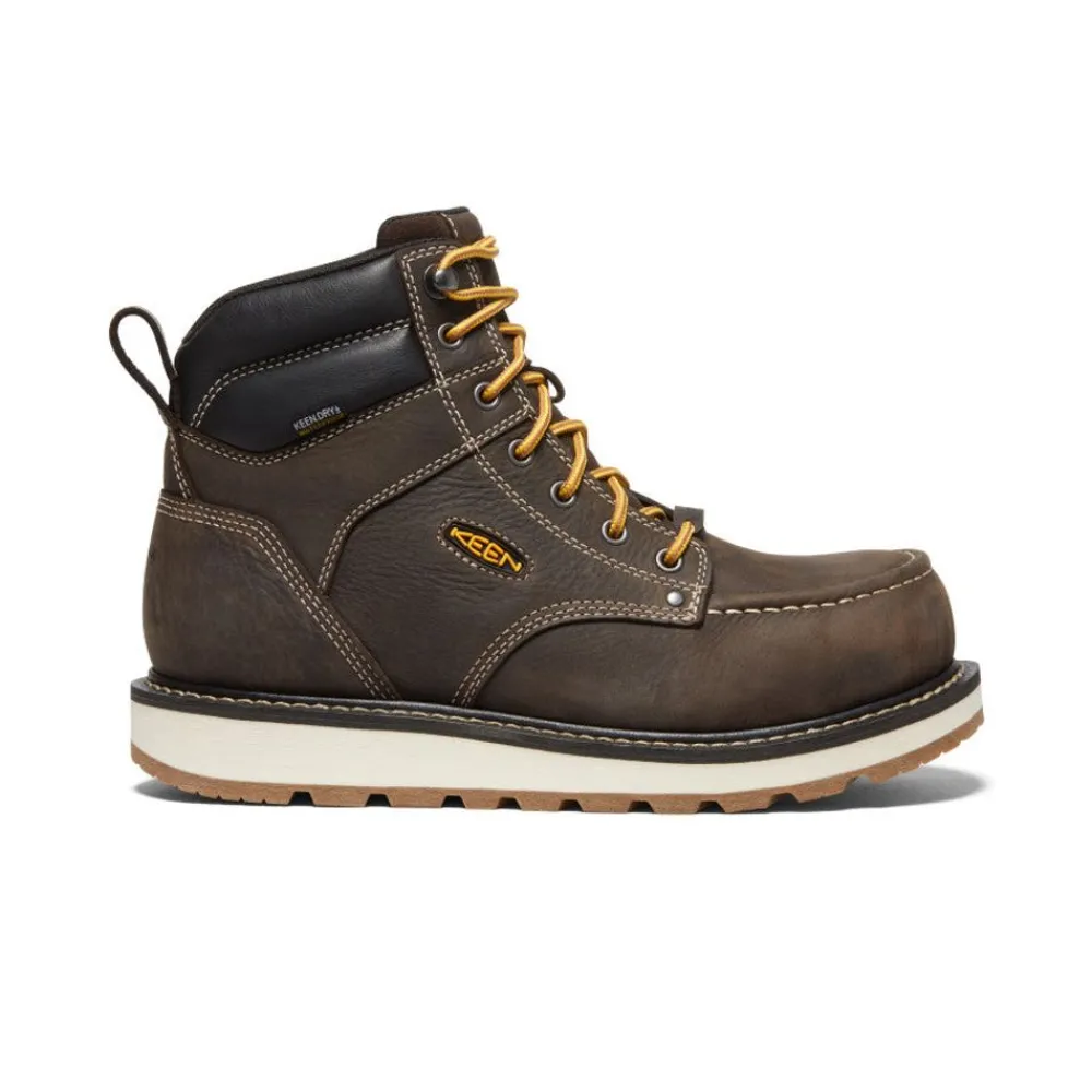 Clearance Men'S Cincinnati 6" Waterproof Boot (Carbon-Fiber Toe) | Dark Chocolate/Sandshell Men Work Boots & Shoes
