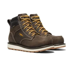 Clearance Men'S Cincinnati 6" Waterproof Boot (Carbon-Fiber Toe) | Dark Chocolate/Sandshell Men Work Boots & Shoes