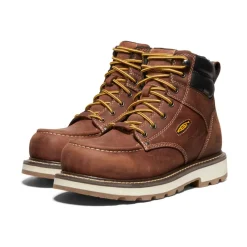 Sale Men'S Cincinnati 6" Waterproof 90° Heel Boot (Carbon-Fiber Toe) | Tuscan Red/Sandshell Men Work Boots & Shoes