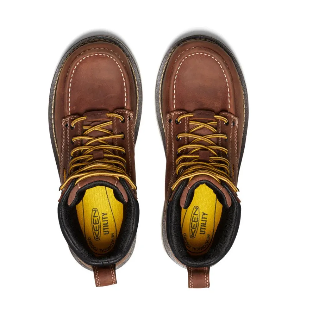 Sale Men'S Cincinnati 6" Waterproof 90° Heel Boot (Carbon-Fiber Toe) | Tuscan Red/Sandshell Men Work Boots & Shoes