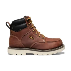 Fashion Men'S Cincinnati 6" Waterproof 90° Heel Boot (Soft Toe) | Tuscan Red/Sandshell Men Work Boots & Shoes