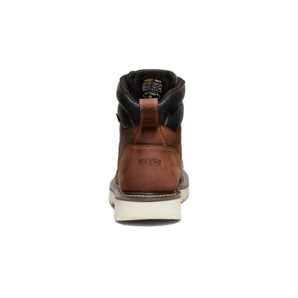 Fashion Men'S Cincinnati 6" Waterproof 90° Heel Boot (Soft Toe) | Tuscan Red/Sandshell Men Work Boots & Shoes