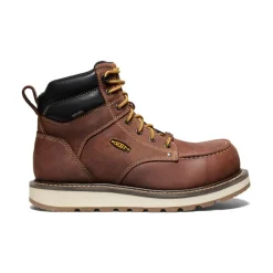 New Men'S Cincinnati 6" Waterproof Boot (Carbon-Fiber Toe) | Tuscan Red/Sandshell Men Work Boots & Shoes