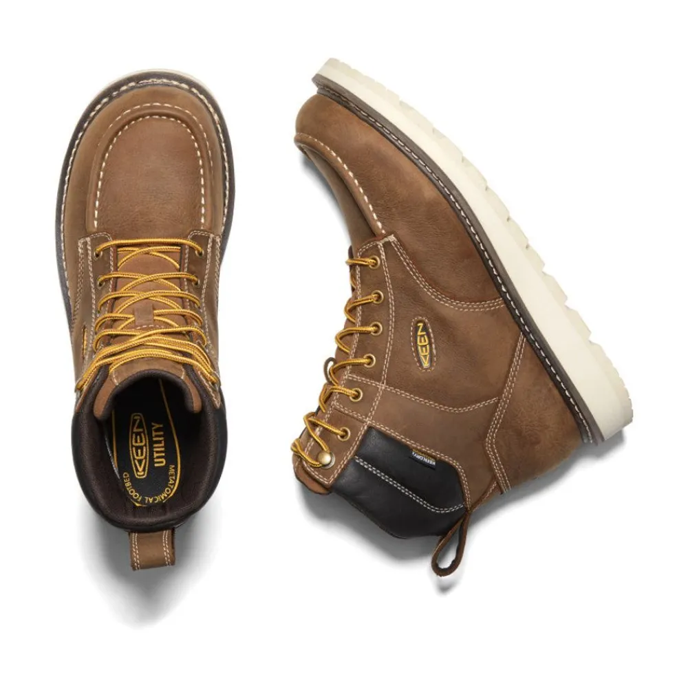 Best Men'S Cincinnati 6" Waterproof Boot (Soft Toe) | Belgian/Sandshell Men Work Boots & Shoes