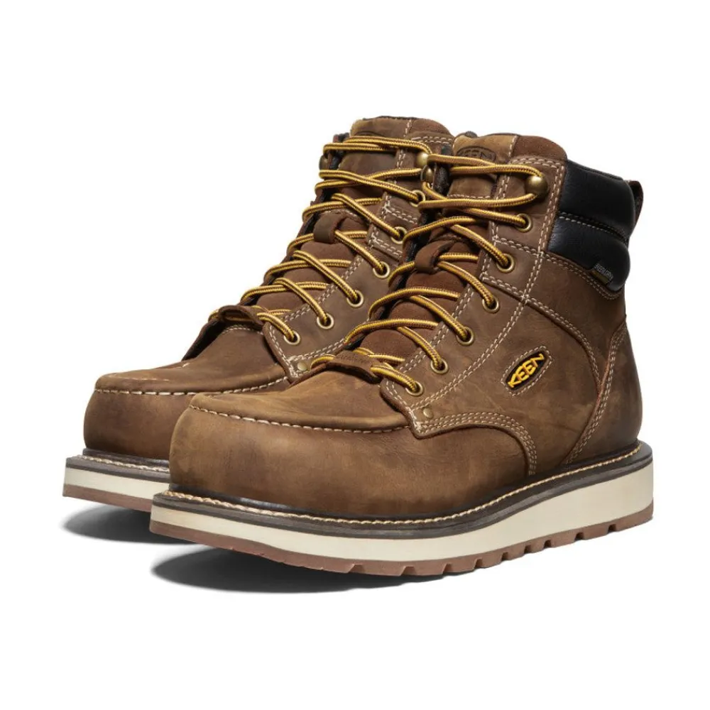 New Men'S Cincinnati 6" Waterproof Boot (Carbon-Fiber Toe) | Belgian/Sandshell Men Work Boots & Shoes