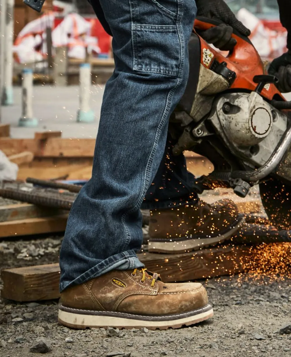 New Men'S Cincinnati 6" Waterproof Boot (Carbon-Fiber Toe) | Belgian/Sandshell Men Work Boots & Shoes