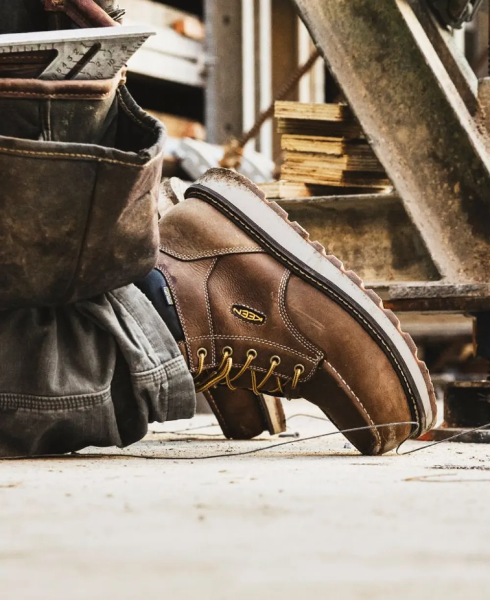 New Men'S Cincinnati 6" Waterproof Boot (Carbon-Fiber Toe) | Belgian/Sandshell Men Work Boots & Shoes