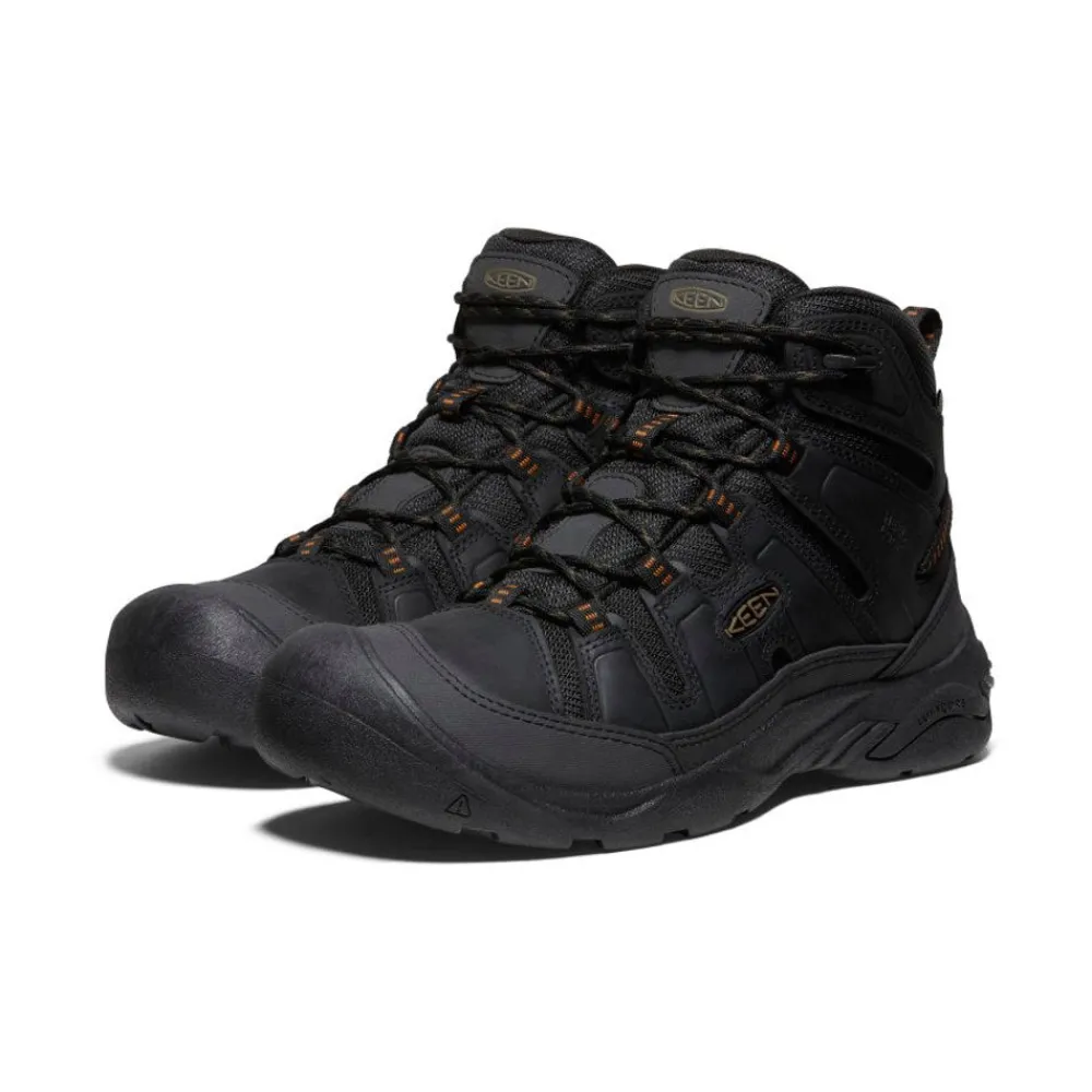 Discount Men'S Circadia Waterproof Boot | Black/Curry Men Boots