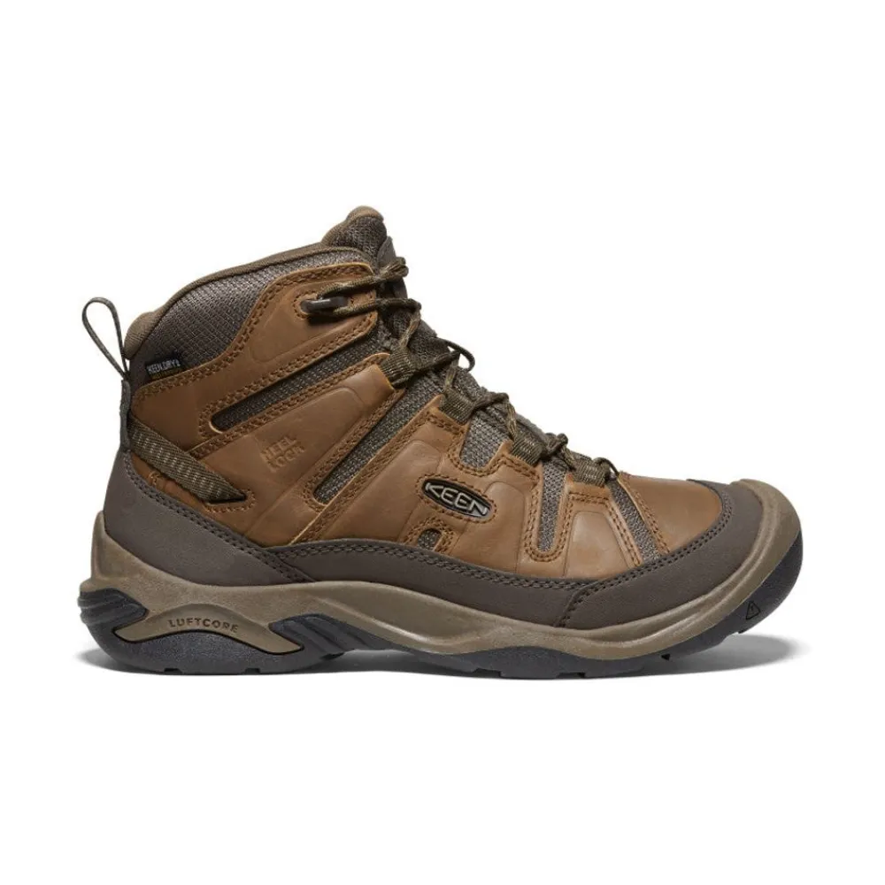 Online Men'S Circadia Waterproof Boot Wide | Bison/Brindle Men Boots
