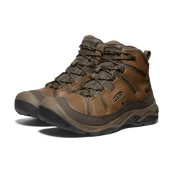 Online Men'S Circadia Waterproof Boot Wide | Bison/Brindle Men Boots
