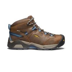 Sale Men'S Detroit Xt Waterproof Boot (Steel Toe) | Cascade Brown/Orion Blue Men Work Boots & Shoes