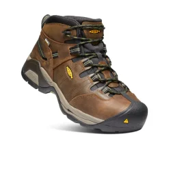 Best Men'S Detroit Xt Waterproof Boot (Steel Toe) | Cascade Brown/Bronze Green Men Work Boots & Shoes