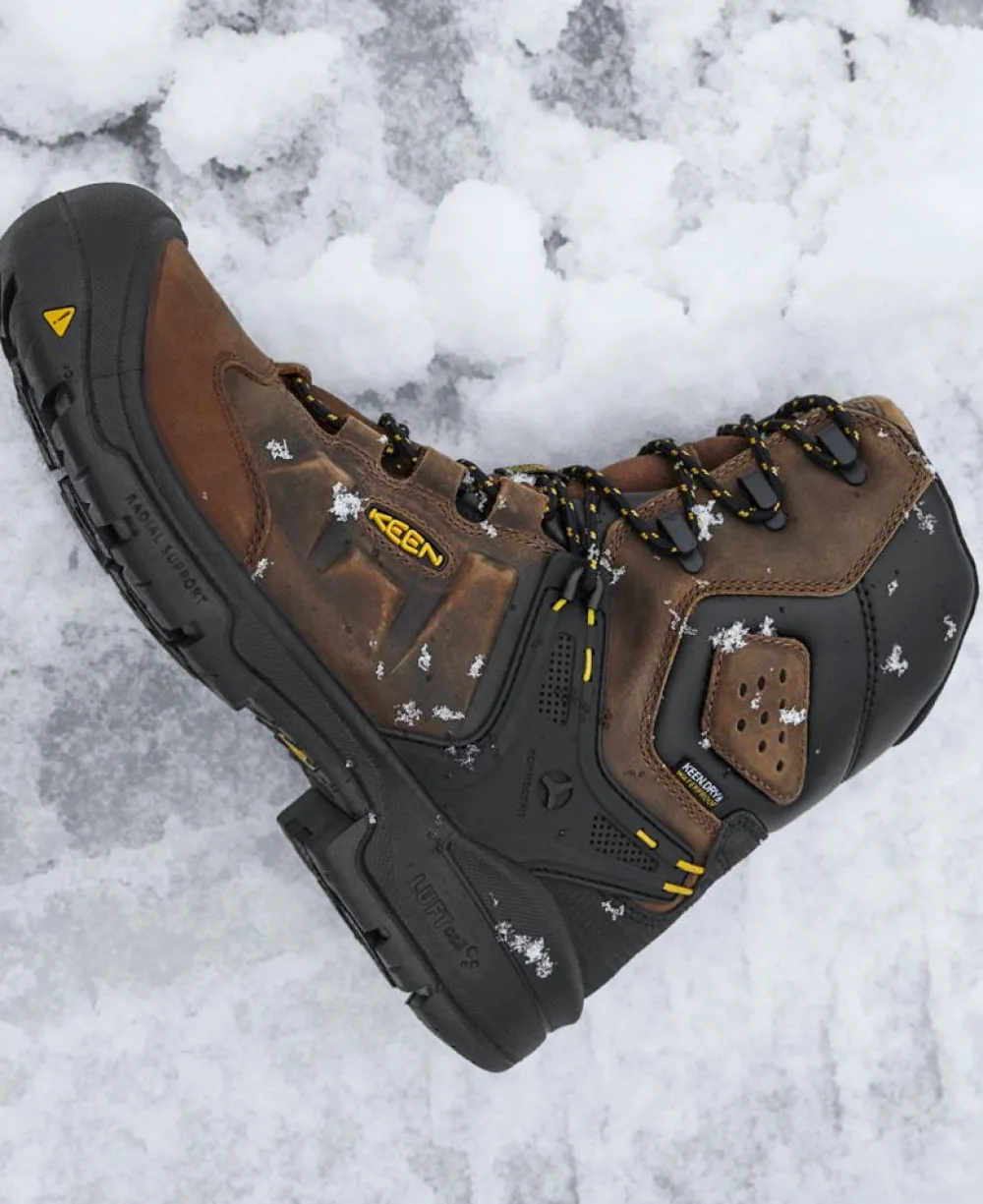 Best Men'S Dover 8" Waterproof Boot (Carbon-Fiber Toe) | Dark Earth/Black Men Work Boots & Shoes