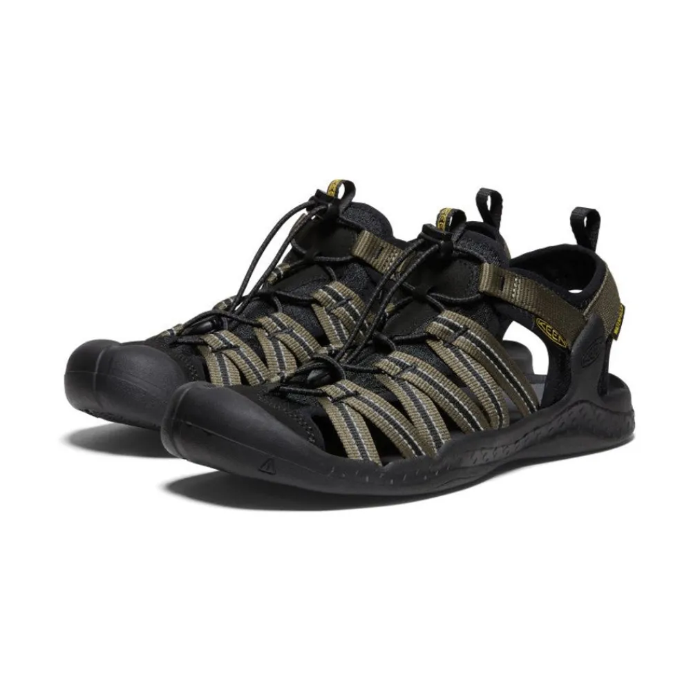 Outlet Men'S Drift Creek H2 Sandal | Dark Olive/Black Men Sandals