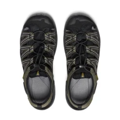 Outlet Men'S Drift Creek H2 Sandal | Dark Olive/Black Men Sandals