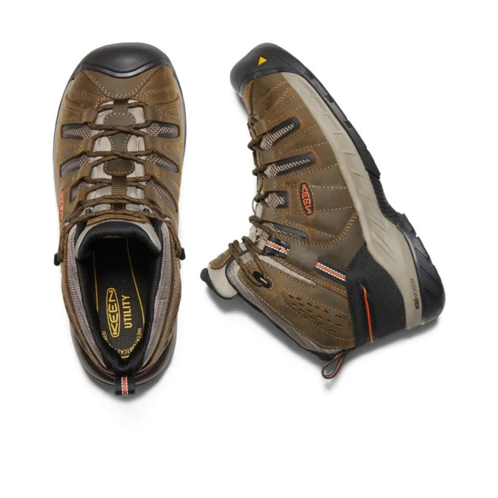Discount Men'S Flint Ii Boot (Soft Toe) | Cascade Brown/Burnt Ochre Men Work Boots & Shoes