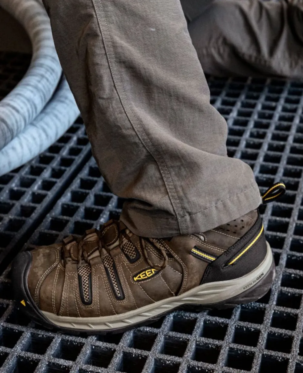 Hot Men'S Flint Ii Boot (Steel Toe) | Cascade Brown/Golden Rod Men Work Boots & Shoes