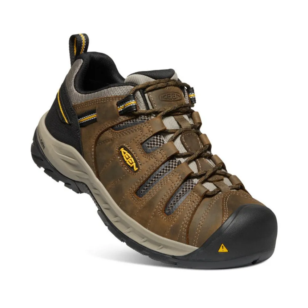 Sale Men'S Flint Ii (Soft Toe) | Cascade Brown/Golden Rod Men Work Boots & Shoes
