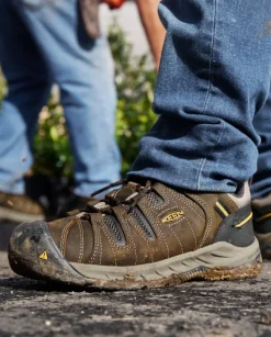 Sale Men'S Flint Ii (Soft Toe) | Cascade Brown/Golden Rod Men Work Boots & Shoes