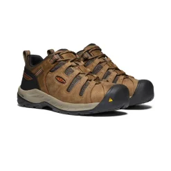 Best Men'S Flint Ii (Steel Toe) | Shitake/Rust Men Work Boots & Shoes
