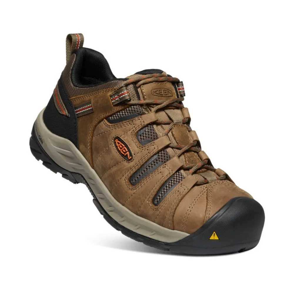 Best Men'S Flint Ii (Steel Toe) | Shitake/Rust Men Work Boots & Shoes