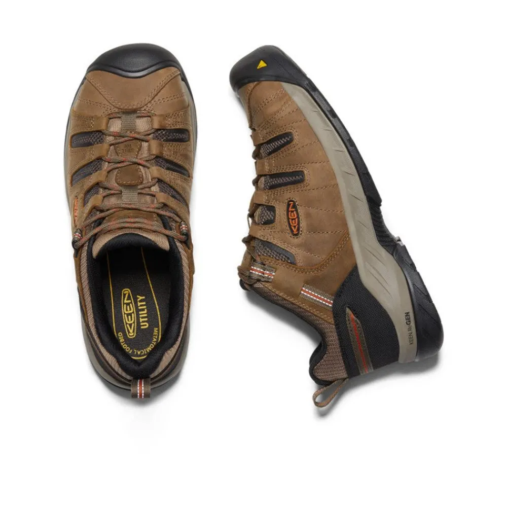 Best Men'S Flint Ii (Steel Toe) | Shitake/Rust Men Work Boots & Shoes