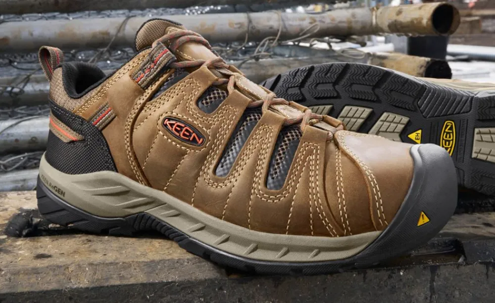 Best Men'S Flint Ii (Steel Toe) | Shitake/Rust Men Work Boots & Shoes