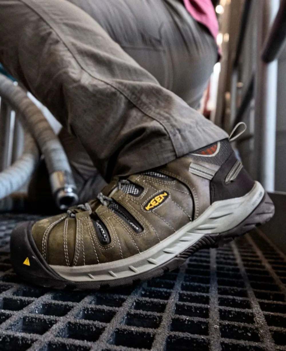 Best Men'S Flint Ii (Steel Toe) | Shitake/Rust Men Work Boots & Shoes