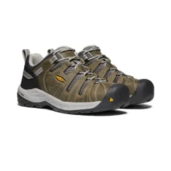 New Men'S Flint Ii (Steel Toe) | Gargoyle/Paloma Men Work Boots & Shoes