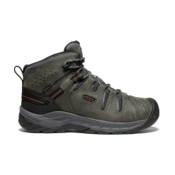 Hot Men'S Flint Ii Waterproof Mid (Soft Toe) | Steel Grey/Tortoise Shell Men Work Boots & Shoes