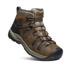 Hot Men'S Flint Ii Waterproof Mid (Soft Toe) | Black Olive/Brindle Men Work Boots & Shoes