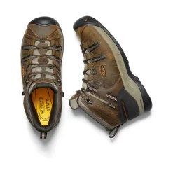 Hot Men'S Flint Ii Waterproof Mid (Soft Toe) | Black Olive/Brindle Men Work Boots & Shoes