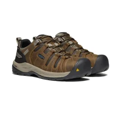 Hot Men'S Flint Ii Waterproof (Steel Toe) | Cascade Brown/Orion Blue Men Work Boots & Shoes