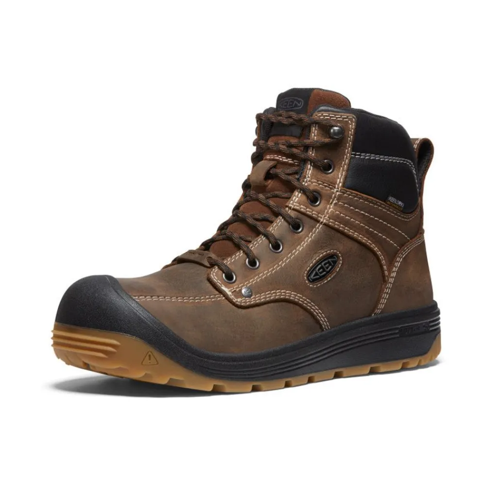 Sale Men'S Fort Wayne 6" Waterproof (Carbon-Fiber Toe) | Dark Earth/Gum Men Work Boots & Shoes