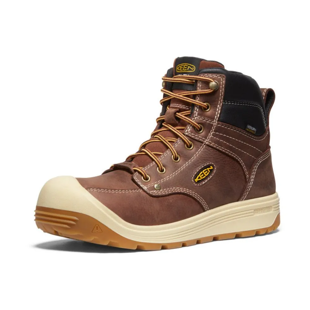 New Men'S Fort Wayne 6" Waterproof (Carbon-Fiber Toe) | Tortoise Shell/Gum Men Work Boots & Shoes