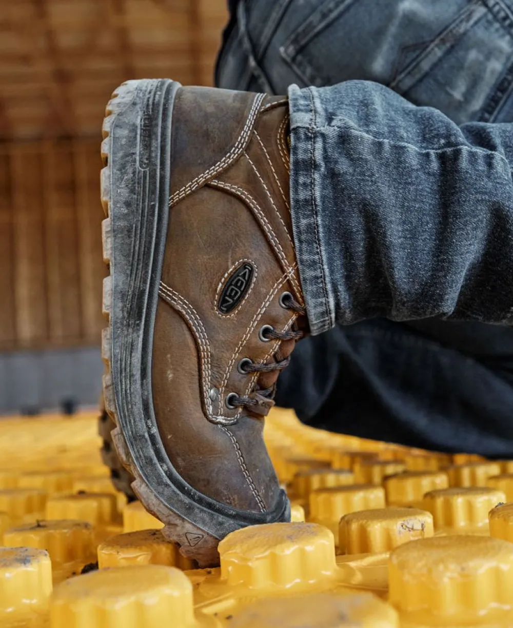 New Men'S Fort Wayne 6" Waterproof (Carbon-Fiber Toe) | Tortoise Shell/Gum Men Work Boots & Shoes