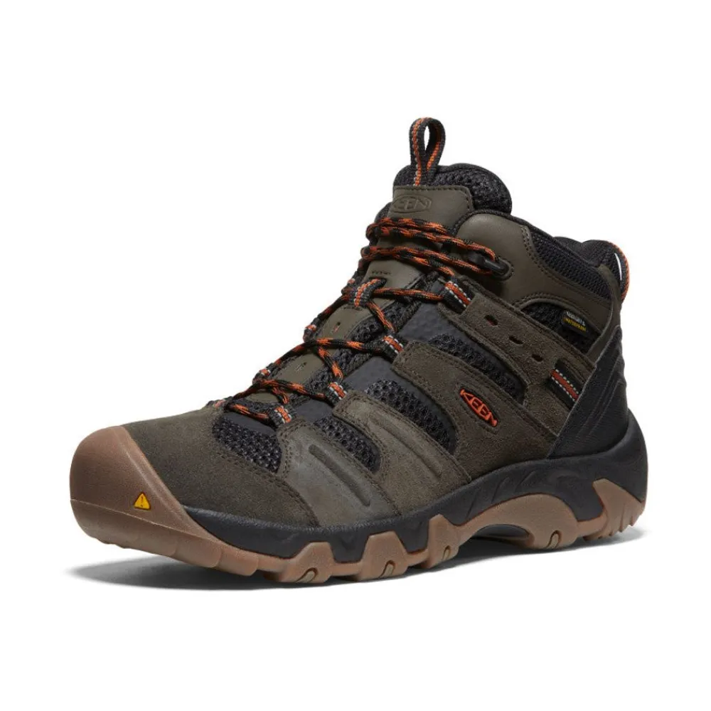New Men'S Headout Waterproof Hiking Boot | Black Olive/Fossil Orange Men Boots