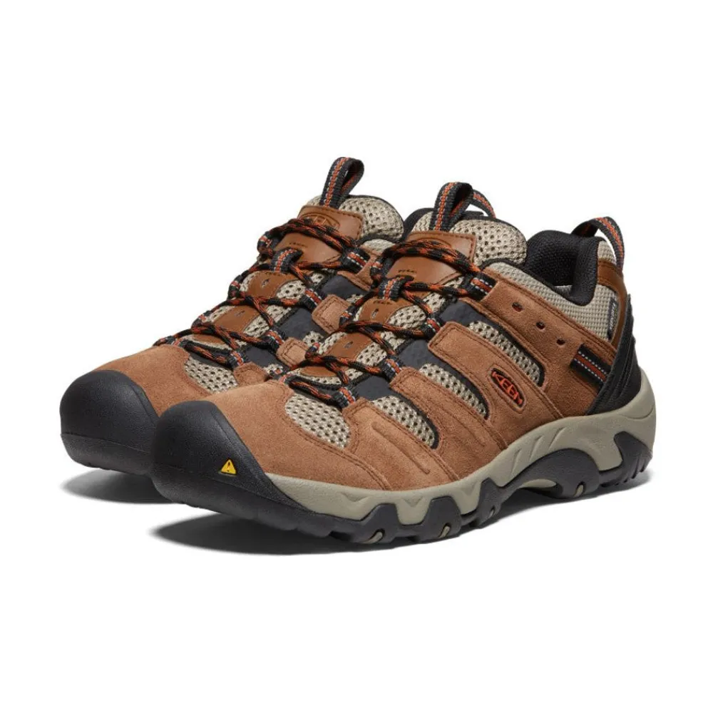 Sale Men'S Headout Waterproof Hiking Shoe | Bison/Fossil Orange Men Shoes