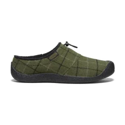 Fashion Men'S Howser Iii Slide | Dark Olive Plaid Men Slip-Ons